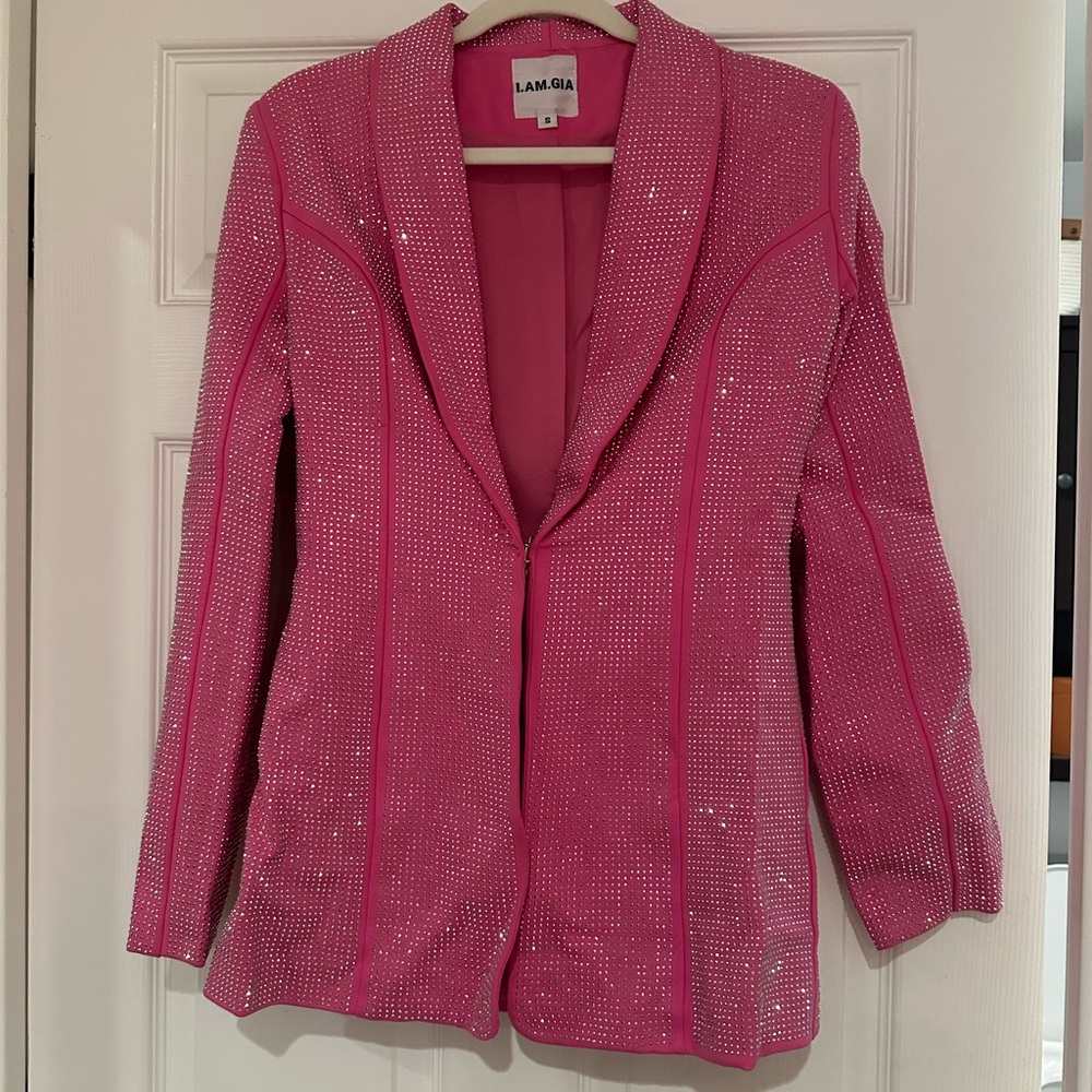 I.AM.GIA Pink Sequin Blazer